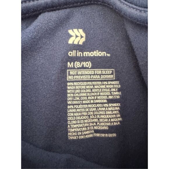 All in motion boys 8/10 medium navy blue base layer thermal long sleeve - Picture 2 of 4